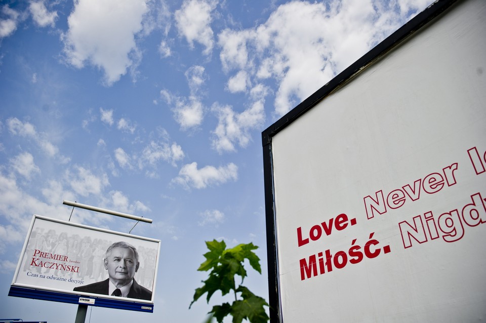 LUBLIN BILLBOARD PIS KACZYŃSKI WYBORY