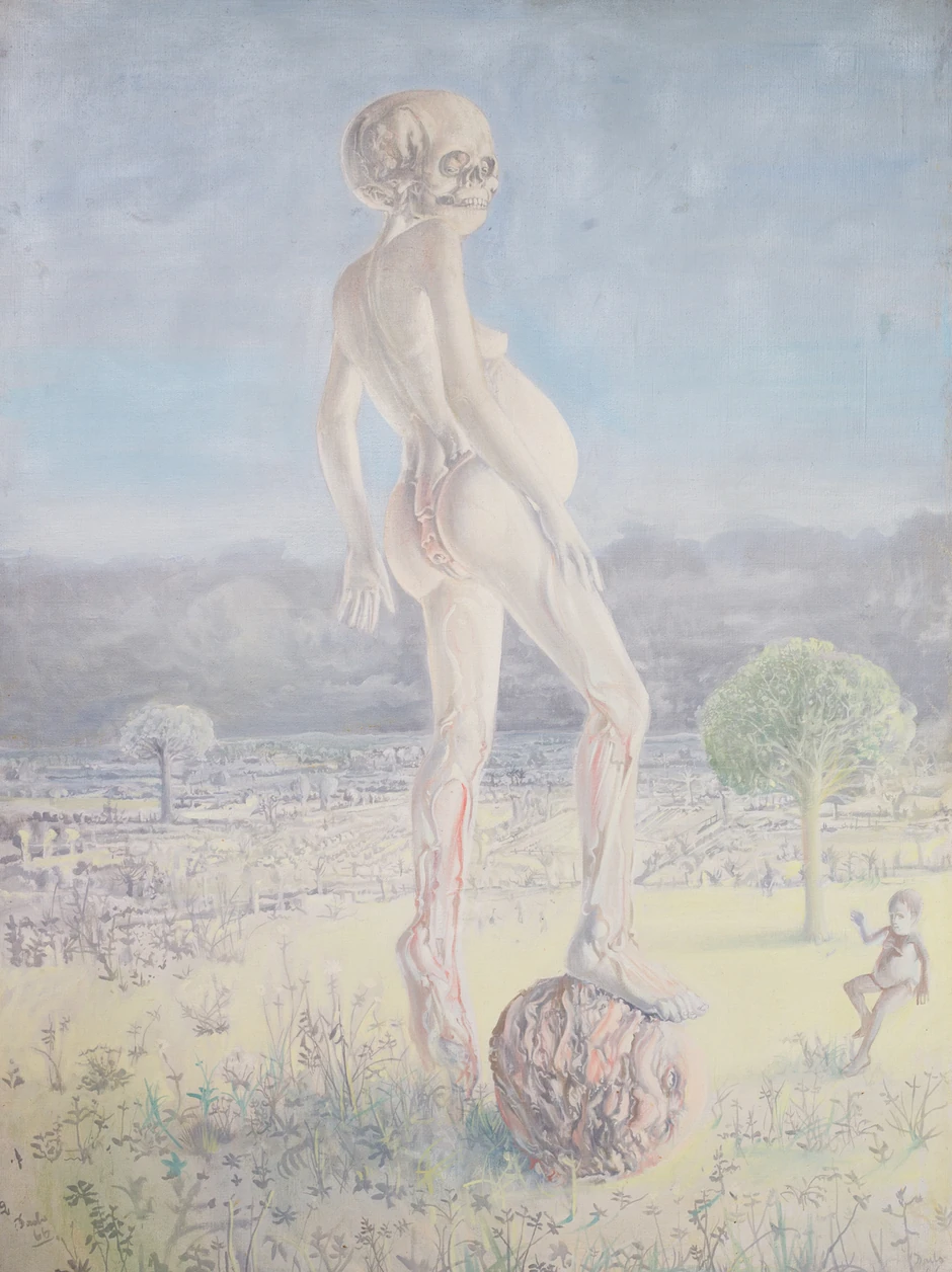 Dado Đurić Maštarija 1966 ulje na platnu 30x97 