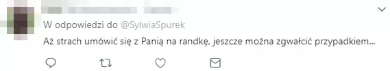 Twitterowe komentarze pod postem Sylwii Spurek