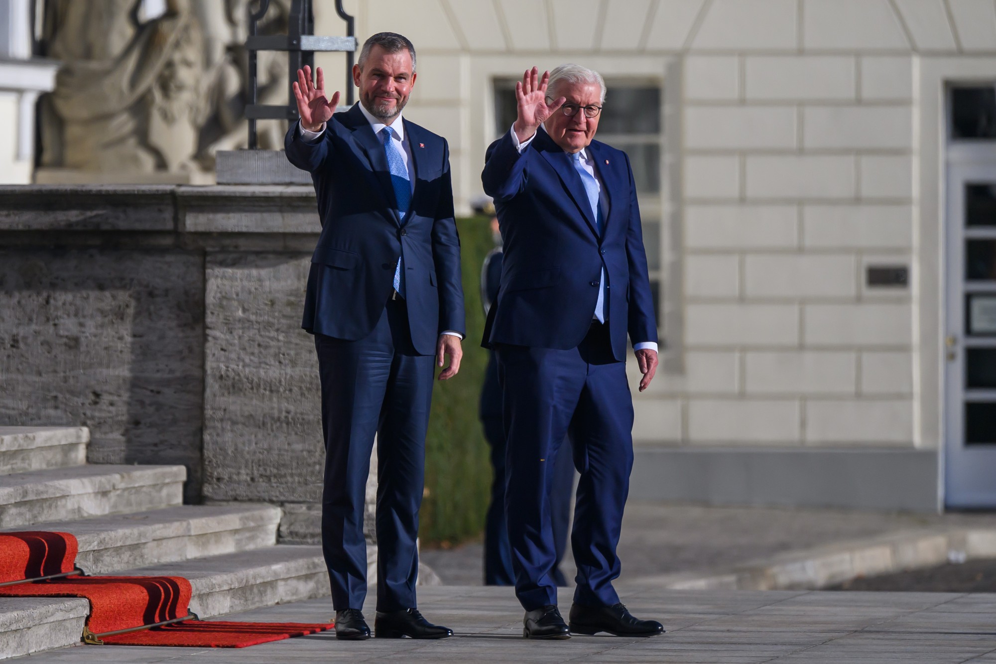 Prezident SR Peter Pellegrini a nemecký prezident Frank-Walter Steinmeier v Berlíne.