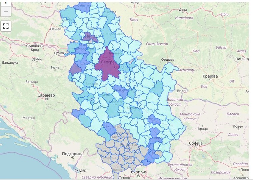 U samoizolaciji je 70.995 građana Srbije