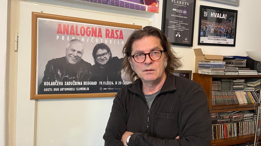 Nikola Čuturilo u njegovom studiju u Beogradu | Foto: Nemanja Mitrović