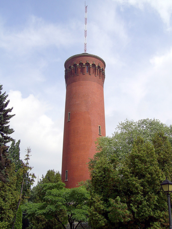 Warszawa, wieża ciśnień na terenie Filtrów Lindleya