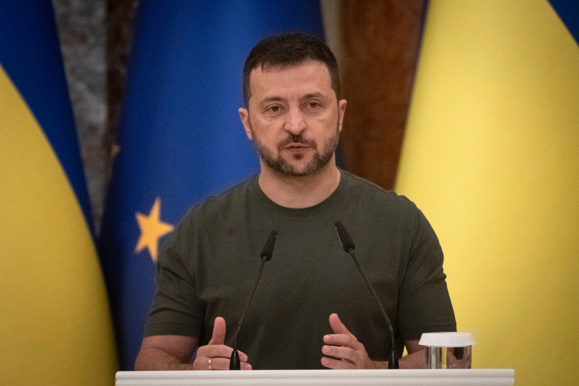 Ukrajinský prezident Volodymyr Zelenskyj.