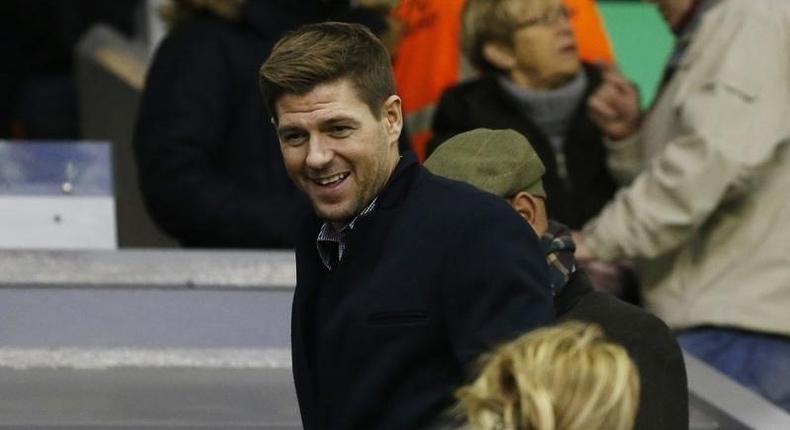 Football Soccer - Liverpool v Swansea City - Barclays Premier League - Anfield - 29/11/15
Former Liverpool Steven Gerrard in the stands before the match
Reuters / Phil Noble
Livepic