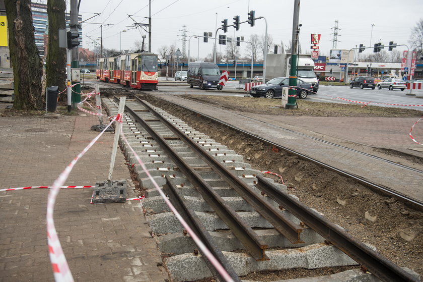 Katowice. Remont torowiska przy ul. Złotej