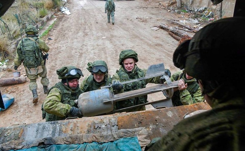 ROSYJSCY ŻOŁNIERZE W ALEPPO