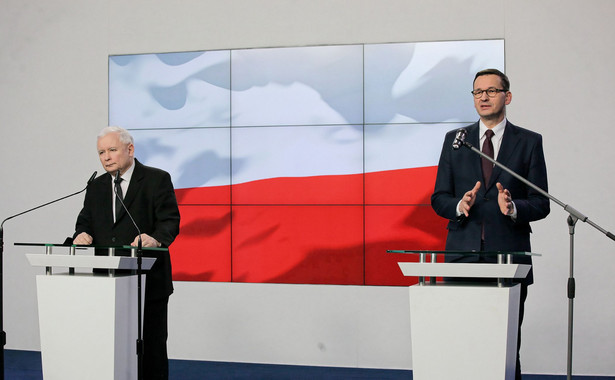 Jarosław Kaczyński i Mateusz Morawiecki