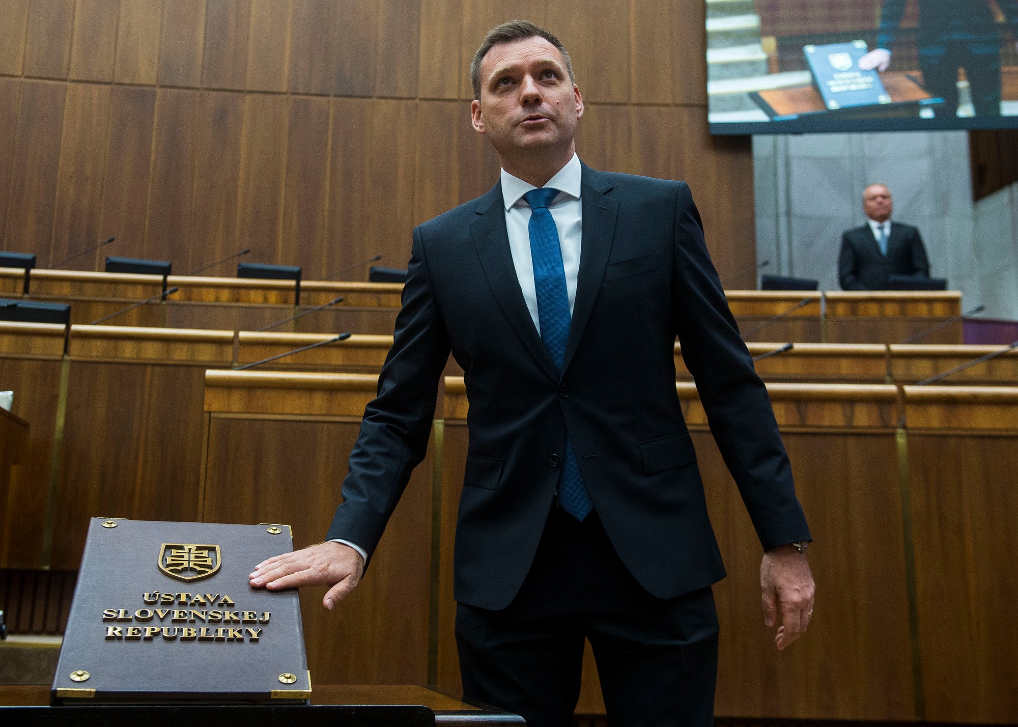 Vicepremiér a minister životného prostredia Tomáš Taraba (nominant SNS).