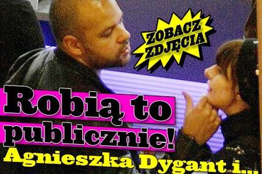 Robią to publicznie! Agnieszka Dygant z partnerem