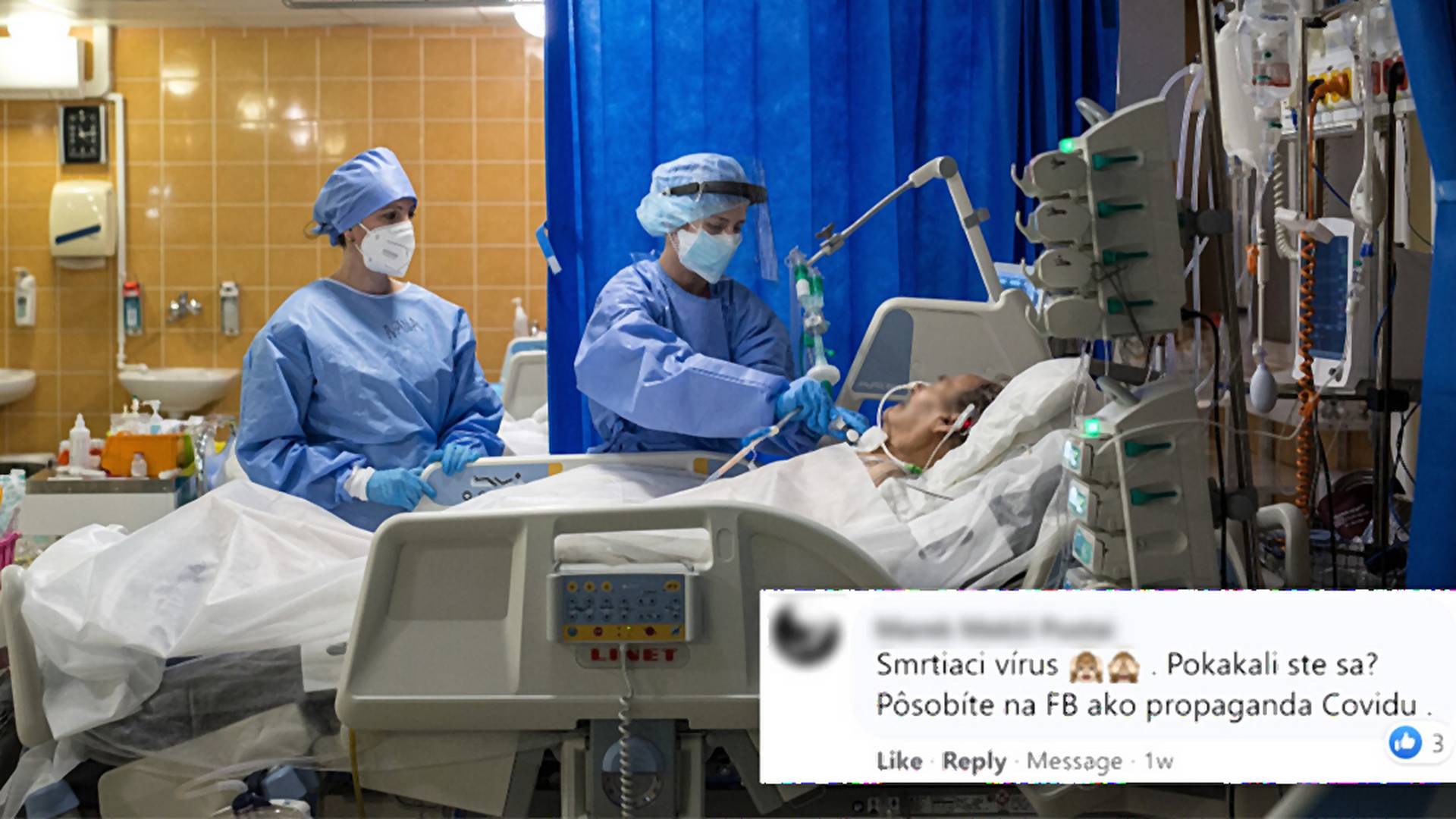 Ministerstvo zdieľalo skutočné zábery zo slovenskej nemocnice v kontraste s hoaxami o covide