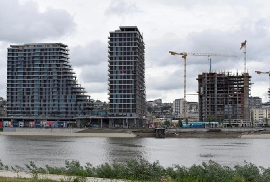 Čist pogled na Beograd na vodi