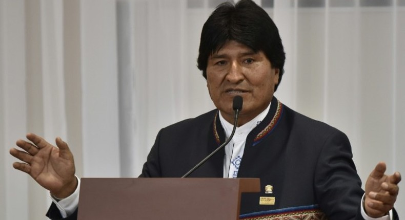 Bolivia's President Evo Morales, seen in November 2016, has the backing of his ruling party to run for a fourth term in 2019, despite the results of a February referendum