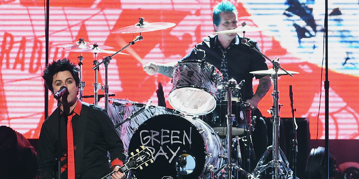 Green Day led an anti-Trump protest at the American Music Awards