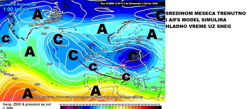 Sredinom meseca moguće hladno vreme uz sneg