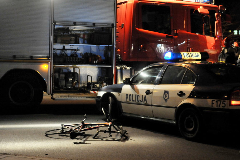 Śmierć rowerzysty w Pabianicach