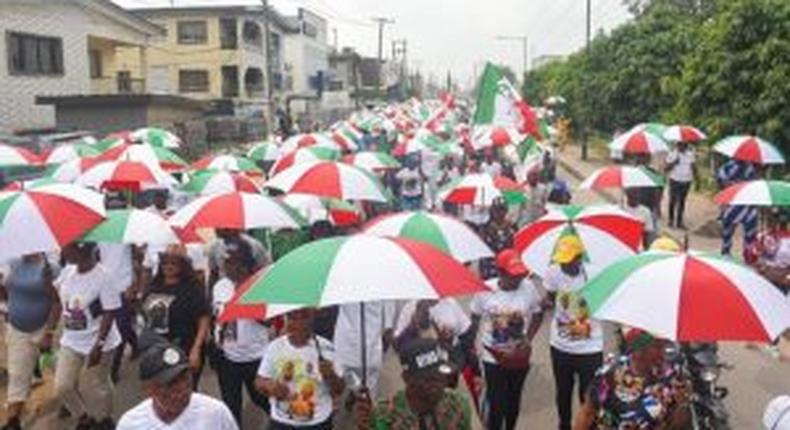 PDP holds ‘Umbrella Day’ in Lagos for Atiku, Okowa