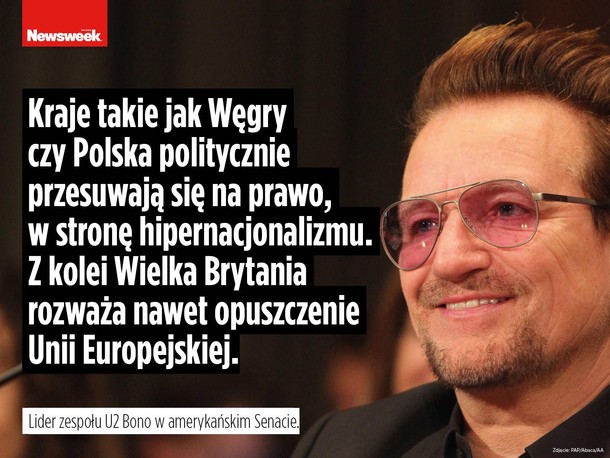 Wokalista U2 o Polsce i Węgrzech