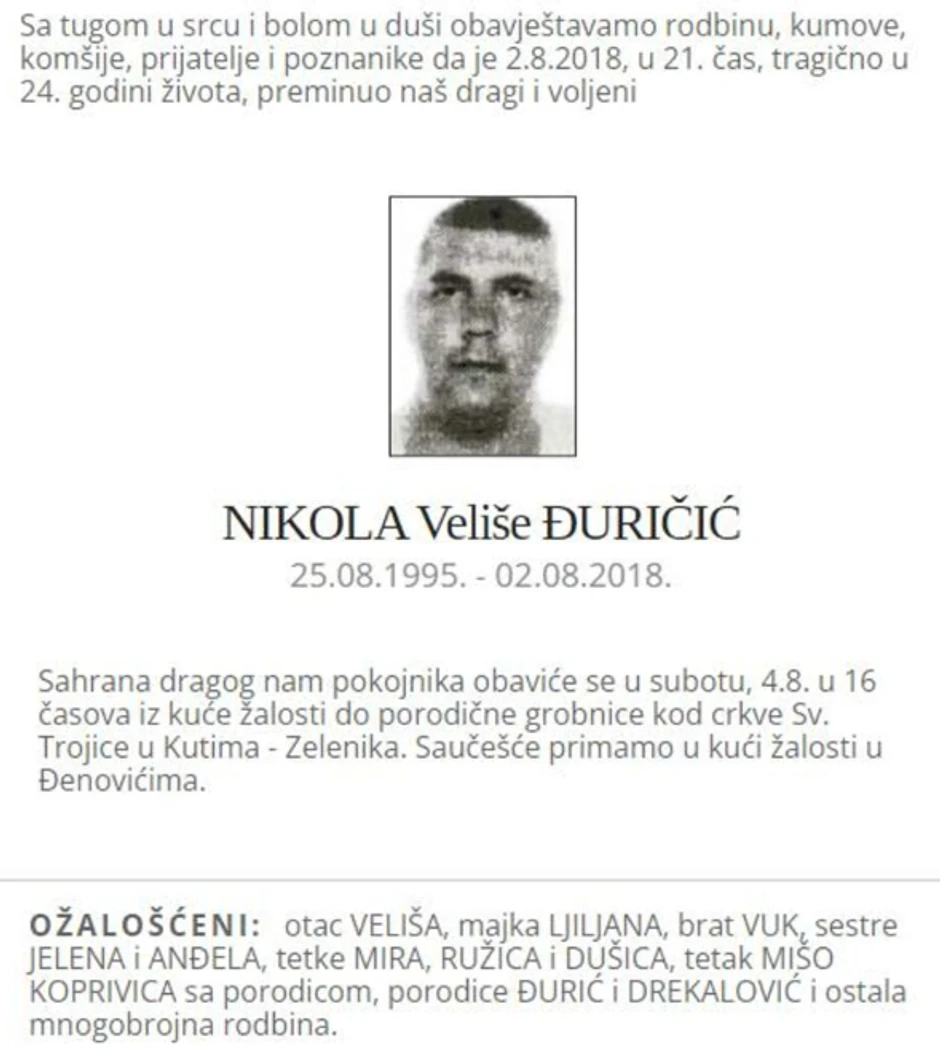 Umrlica Anđelinog brata