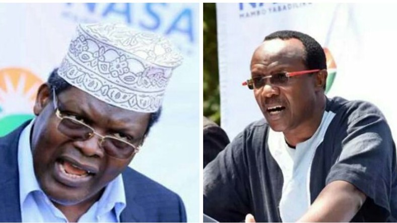 Lawyer Miguna Miguna and Economist David Ndii