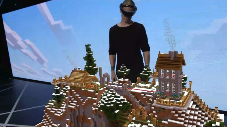 Minecraft na goglach HoloLens