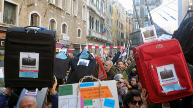 Protest mieszkańców Wenecji przeciwko wyludnianiu miasta
