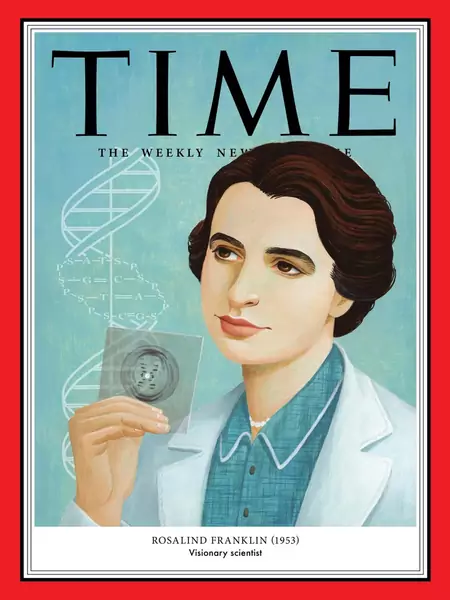 Rosalind Franklin na liście 100 najważniejszych kobiet ostatniego 100-lecia wg TIME, proj. Jody Hewgill