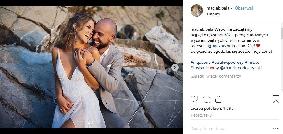 Agnieszka Kaczorowska i Maciej Pela