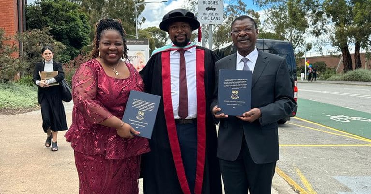 Speaker Moses Wetangula celebrates son as he earns PhD in Melbourne