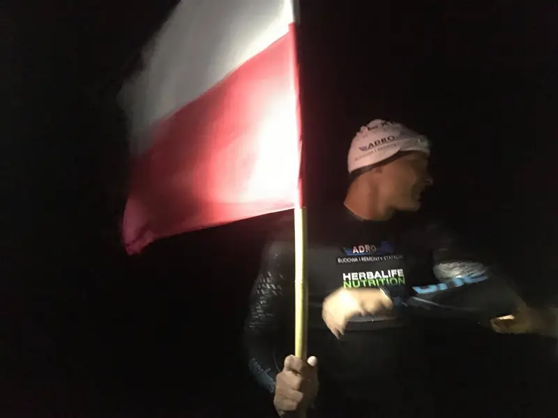 Sebastian Karaś przepłynął Bałtyk wpław!