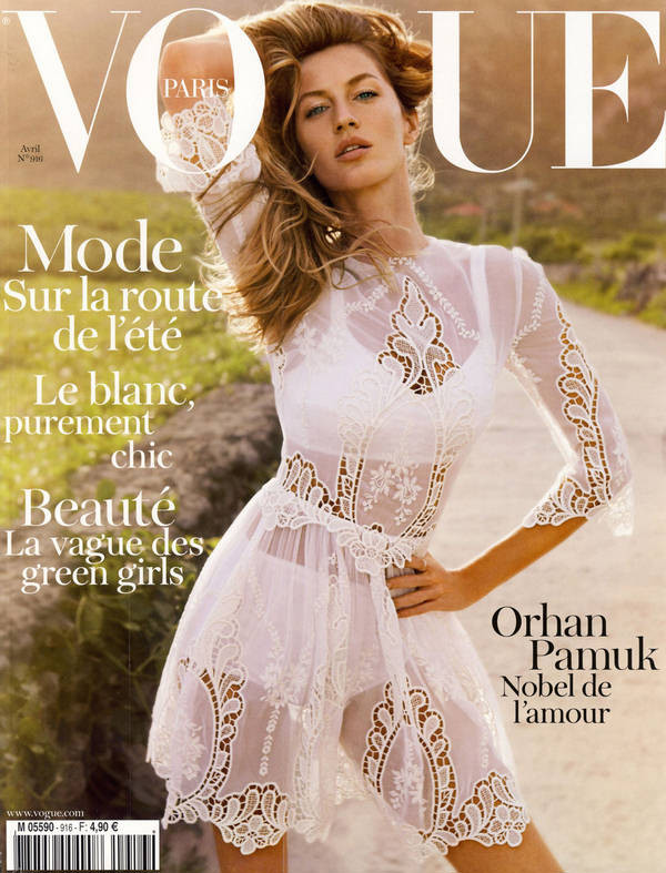 Gisele Bundchen w kwietniowym "Vogue'u"