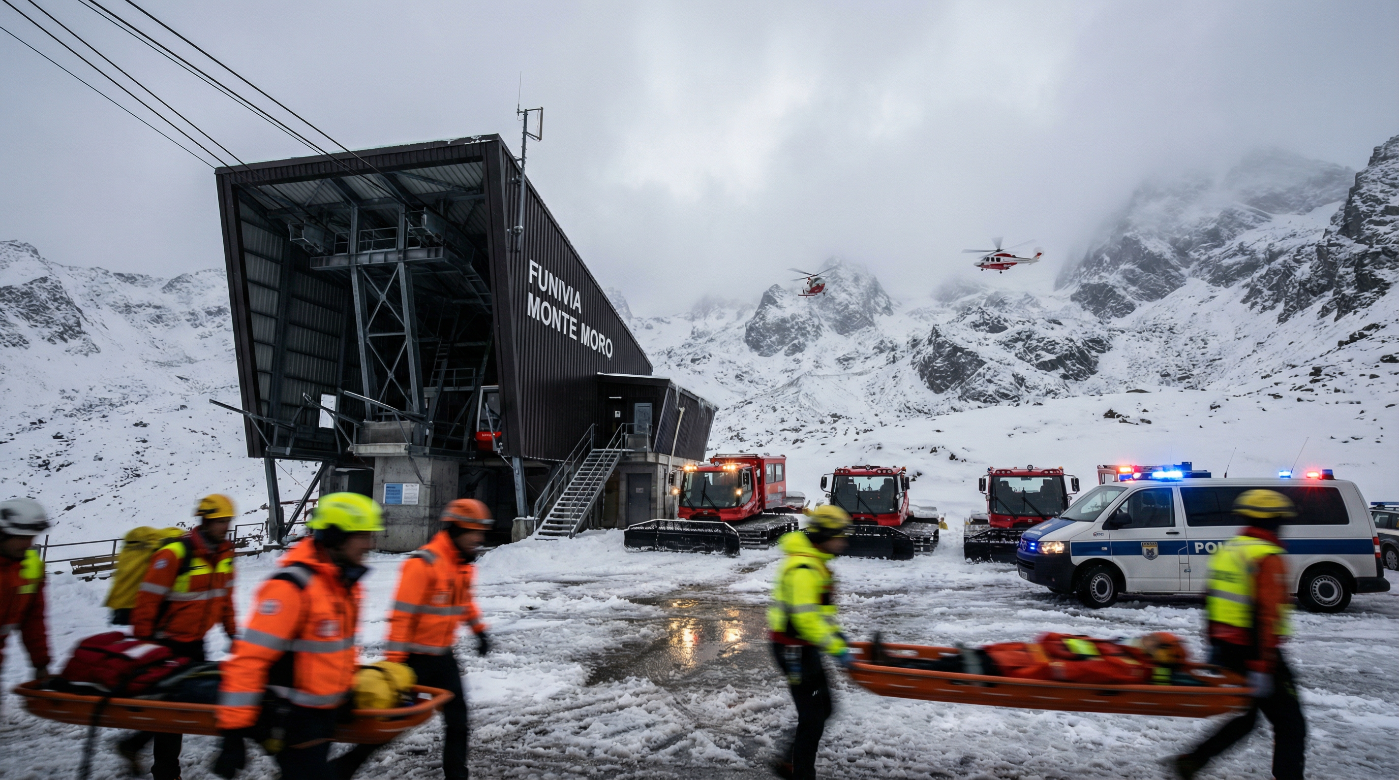 La funivia si schianta vicino a Verbania: 90 bloccati, anche bambini