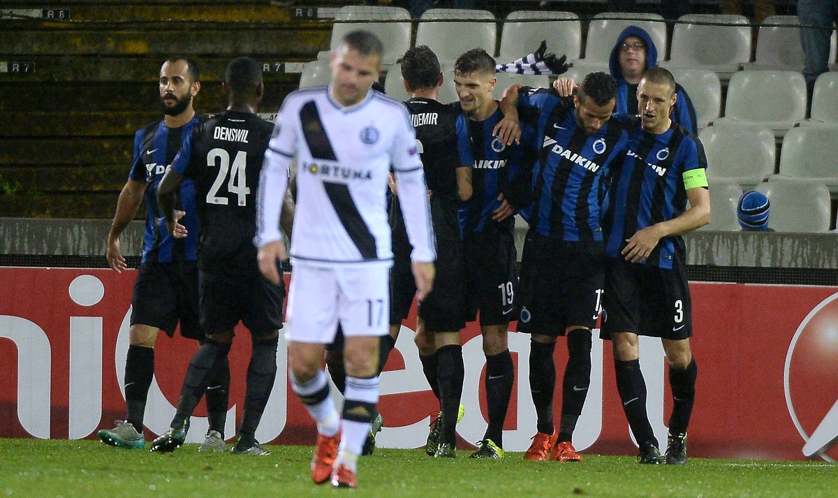 Liga Europy: Legia przegrała z Club Brugge i ma już tylko matematyczne szanse na awans