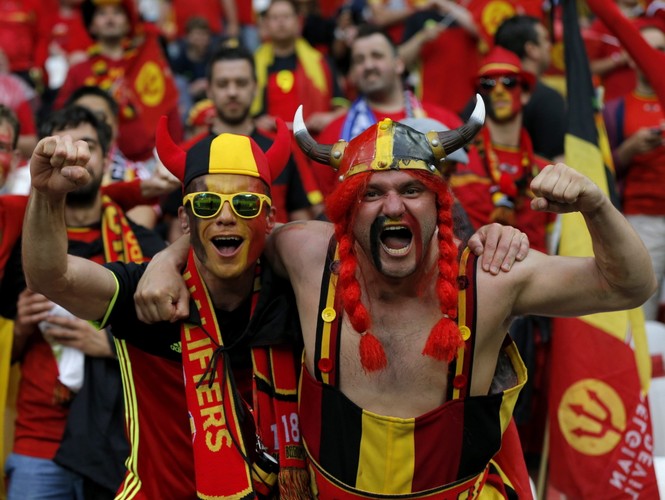 Kibice reprezentacji Belgii naprawdę mają 'diabelską' fantazję