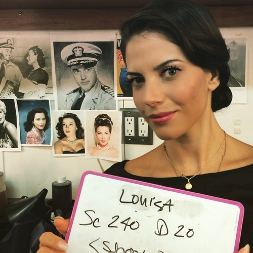 Weronika Rosati już w filmowej charakteryzacji