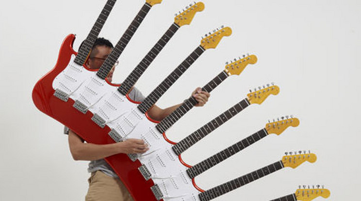 12 nyakú gitárt tervezett