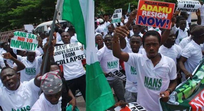 NANS protest ASUU strike