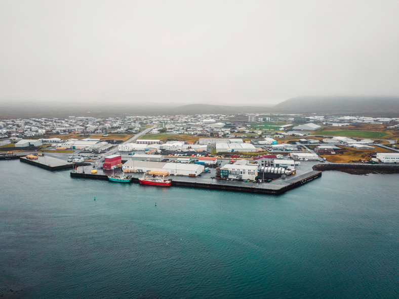 Miasteczko Grindavik na Islandii