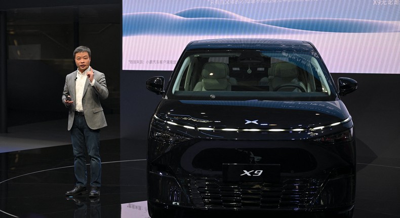 I personally think that there will only be seven major car companies that will exist in the coming 10 years, He Xiaopeng, the CEO of Xpeng, told the Singaporean newspaper The Straits Times.Jade Gao/AFP via Getty Images