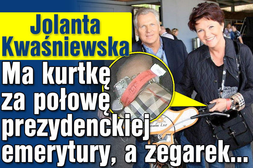 Kwaśniewska ma kurtkę za połowę prezydenckiej emerytury