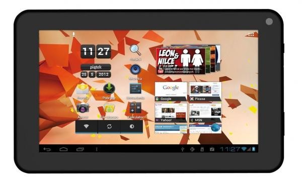 Manta MID15 (414 zł)
Tablet z systemem operacyjnym Android 4.0 oraz wyświetlaczem o przekątnej 7 cali i rozdzielczości 1024x600 pikseli. Wyposażony w procesor Boxchip A10 1,2 GHz.