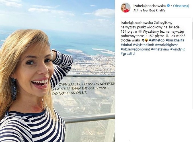 Izabela Janachowska w Dubaju