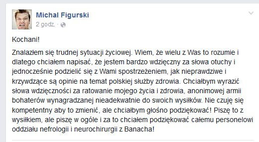 Michał Figurski na Facebooku