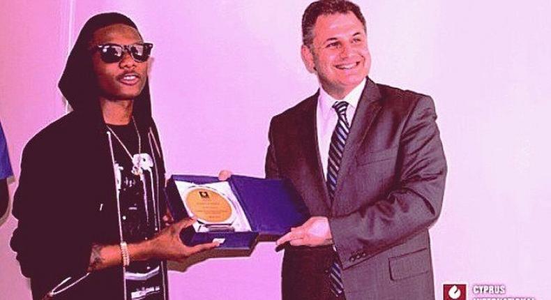 Wizkid receives his honours at the Cyprus International University