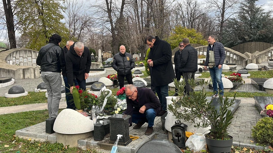 Mića Sovtić i Acko Nezirović na pomenu Džeju