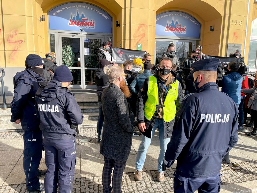 Protest wrocławskiej branży ślubnej