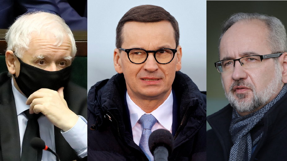 Jarosław Kaczyński, Mateusz Morawiecki, Adam Niedzielski