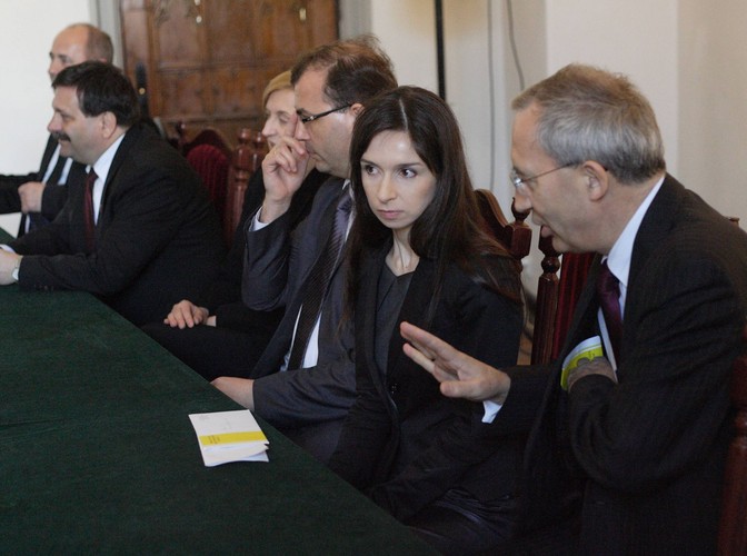 Marta Kaczyńska podczas konferencji naukowej w Kwidzynie nt. dorobku Lecha Kaczyńskiego