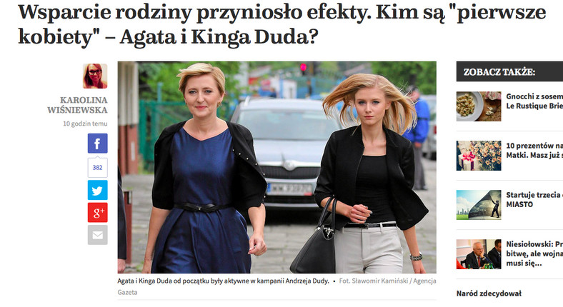 Agata i Kinga Duda jak rasowe celebrytki sfotografowane na ulicy, fot. screen z natemat.pl