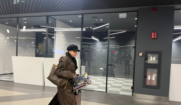Milica Ristić na aerodromu